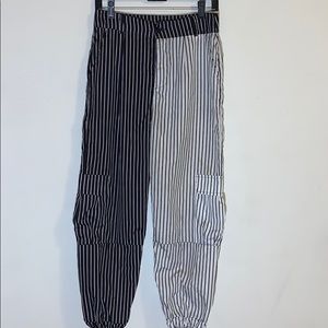 B&W Striped Joggers